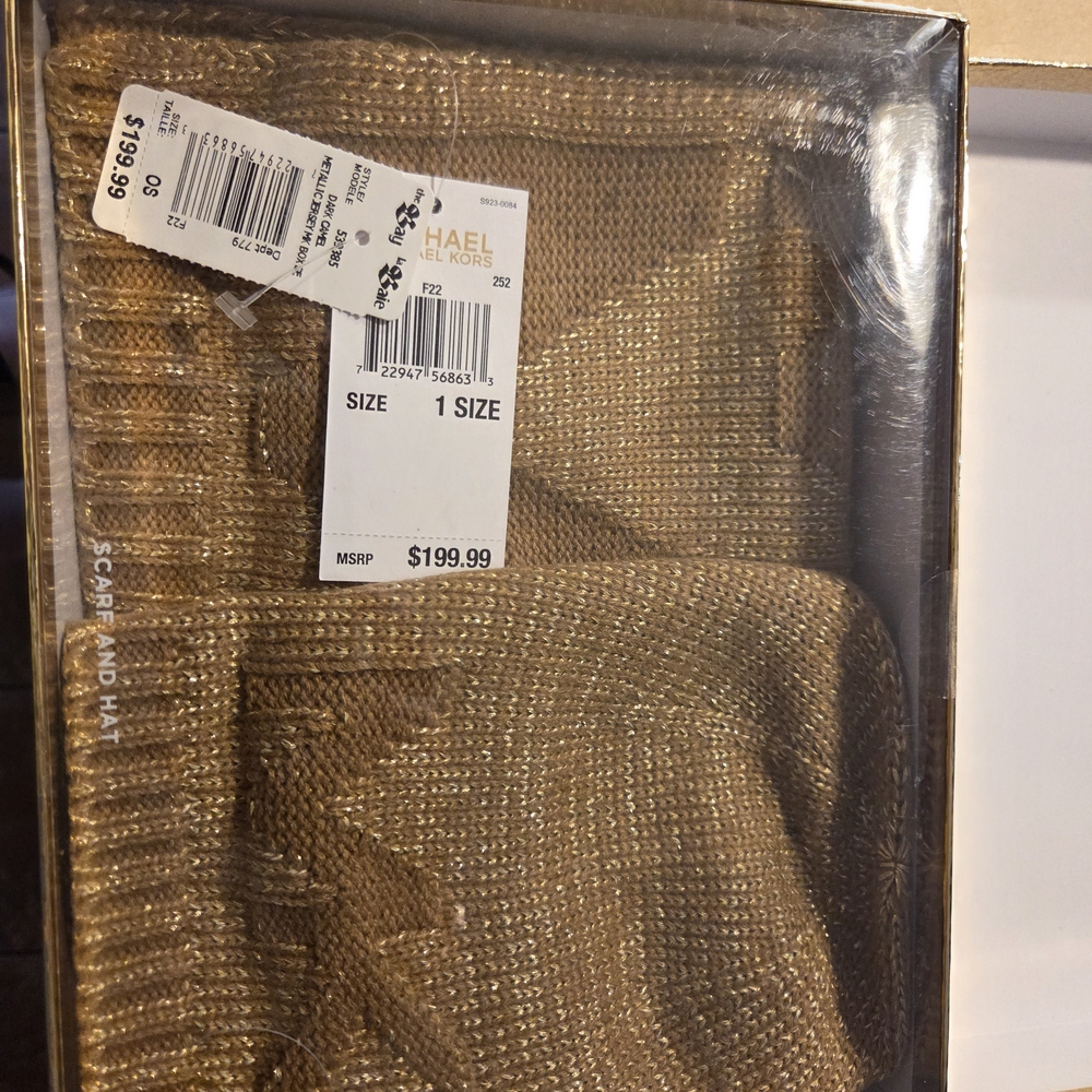 Michael Kors Metallic Gold Knit Set